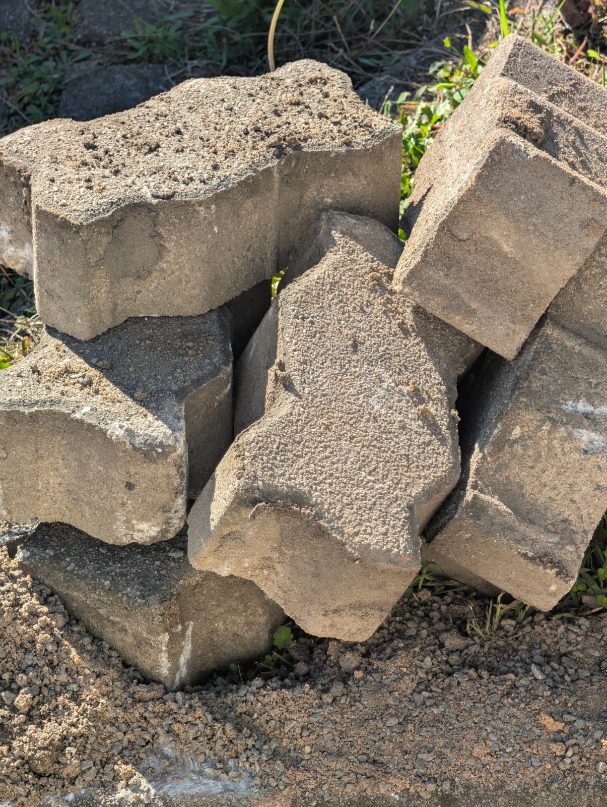 Verbundpflastersteine aus Beton