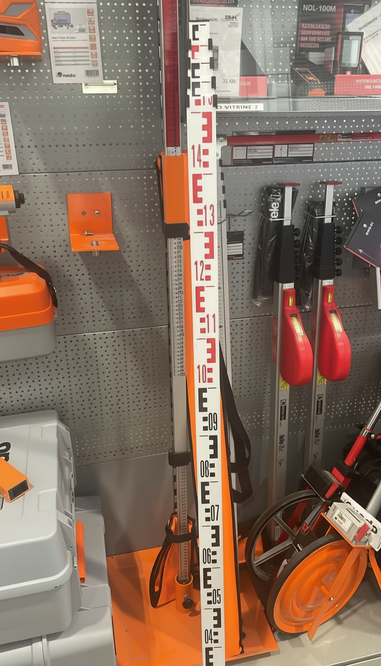 Rot weiß stab zum vermessen