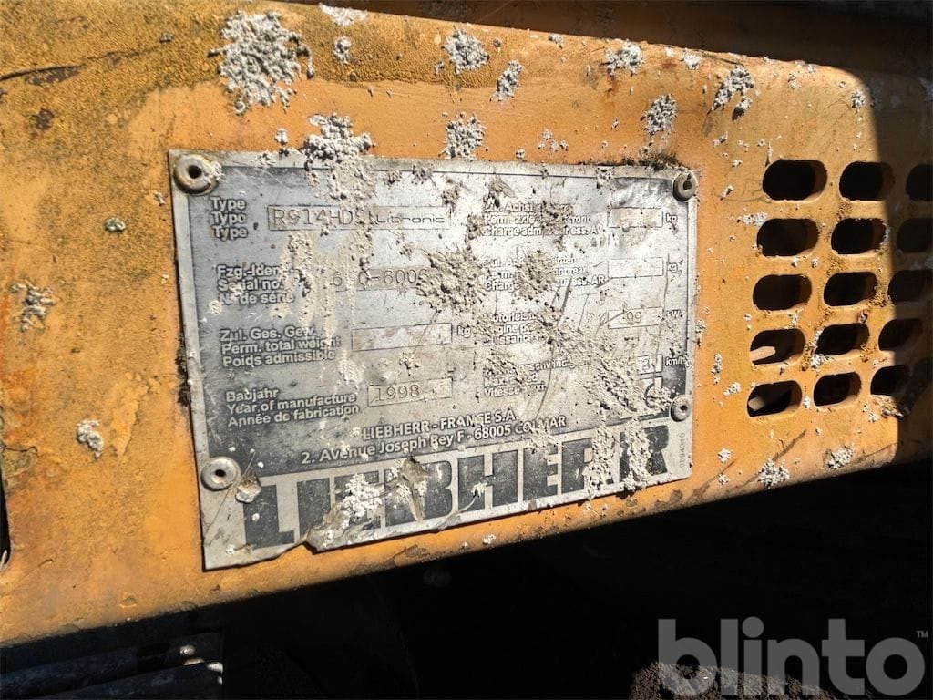 Liebherr R 914 Kettenbagger, Baujahr 1998, mit Tieflöffel
